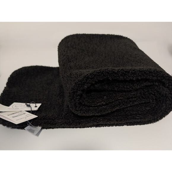 Treasure & Bond Black Sherpa Fleece Two-Way Scarf Wrap - Picture 8 of 9